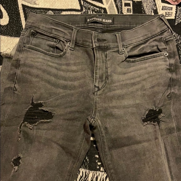 Black Express Ripped Jeans - Picture 2 of 3